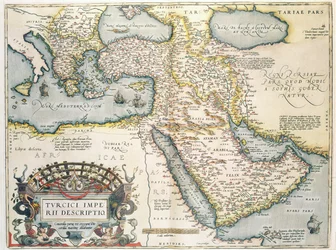 Map of the Middle East, from Theatrvm Orbis Terrarvm, 1570